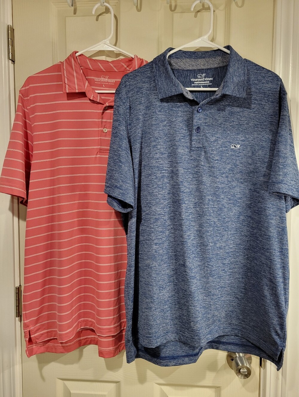 Vineyard Vines Mens Performance Polo Shirt Bundle Size L Large Lot of 2 Golf